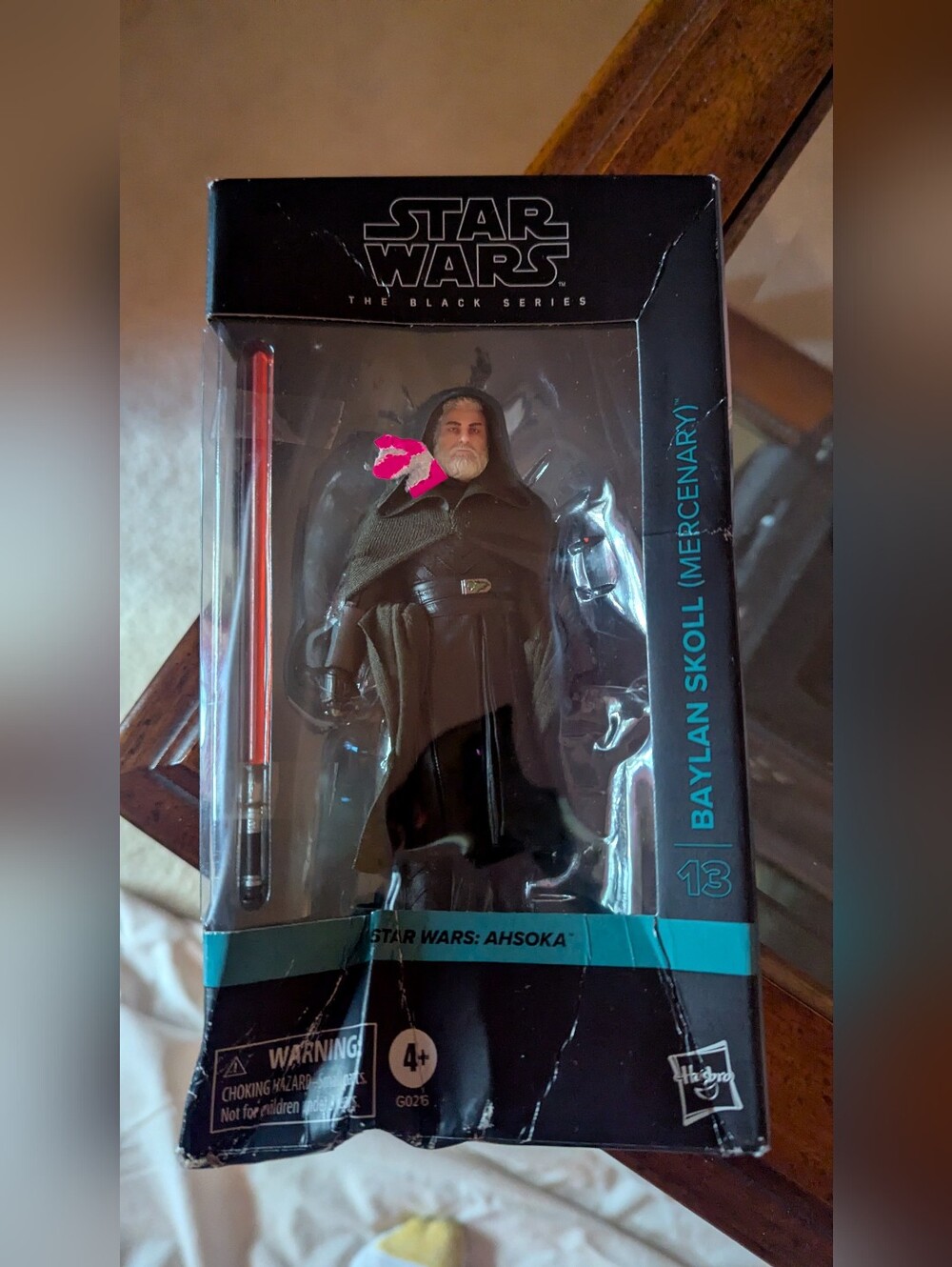 NIB Star Wars Ahsoka BlackSeries Action FigureBaylan Skoll BOX DAMAGED